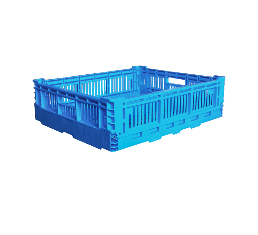 600*500*170mm plastic foldable crate for warehouse turnover crate